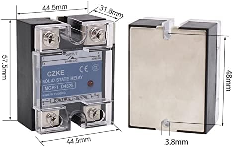 TPUOTI SSR MGR-1 D4810 D4825 D4840 Еднофазно управление на постоянен ток Радиатор dc 3-32 В dc и 220v dc 600 10A 25A 40A твердотельное реле DD (Размер: D4830 30DA)