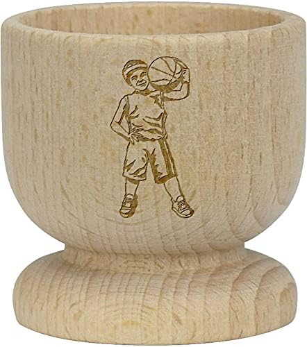 Дървена чаша за яйца Azeeda Баскетболен момче (EC00019270)