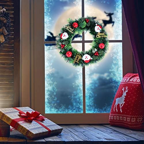 1 БР. Декоративна Венец Вратата Завеси Коледен Венец Окачване за Вечерни Коледна Украса