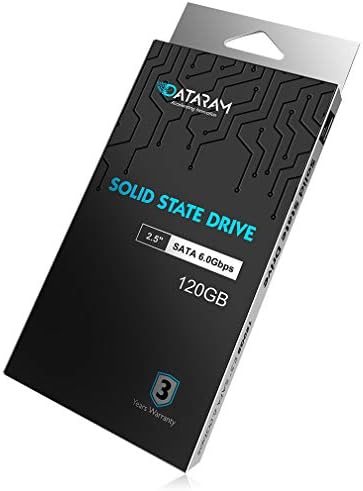 Твърд диск Dataram 2,5 SSD, на 6.0 gbps SATAIII С висока скорост на четене и запис (120 GB)