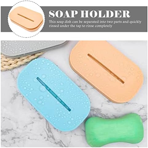 COHEALI Soap Saver 2-те Нива Тава Двупластова препарат за съдове за мивки Самоотводящиеся сапун ястия за душата на Притежателя на сапун за Баня Притежателя на контейнера за