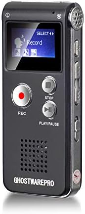 8 GB Цифров Диктофон с Гласово Диктофон за Лекции Аудио EVP Записващо устройство Мини Преносим Касетофон с Възпроизвеждане на Mp3 Плейър