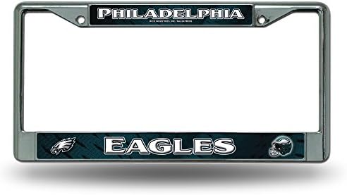 Хромирана Рамка на Регистрационен номер Rico Philadelphia Eagles