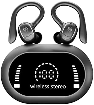 Безжични слушалки Qonioi Headset - Слушалки, Bluetooth 5.3 подсветка на големия цифров дисплей, спортни Сензорни Bluetooth-слушалки Type-C