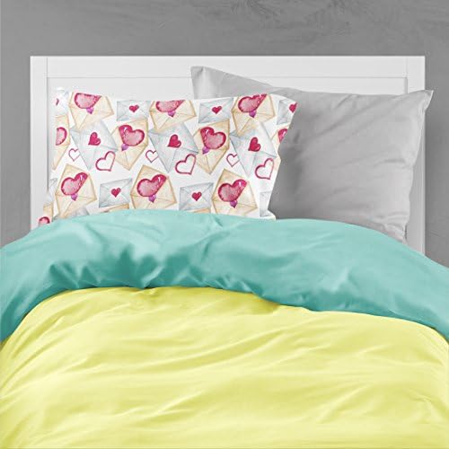 Калъфка Carolin's Treasures BB7569PILLOWCASE От плат с Акварельными любов сексапил писма Стандартна Калъфка, лека, супер Мека, лека Грижи Калъфка за възглавница с декоративен модел