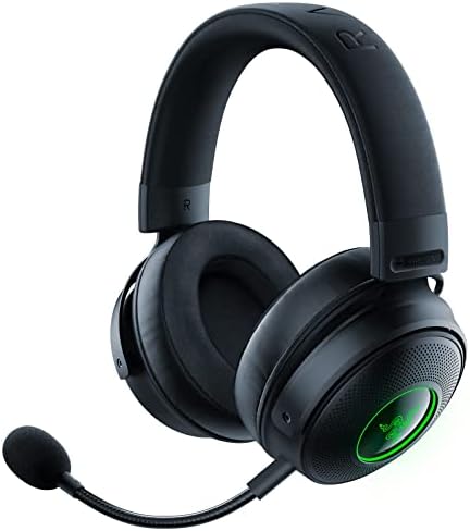 Жичен детска слушалки, USB Razer Kraken V3: драйвери Triforce Titanium 50 мм - Сменяем микрофон HyperClear (обновена)