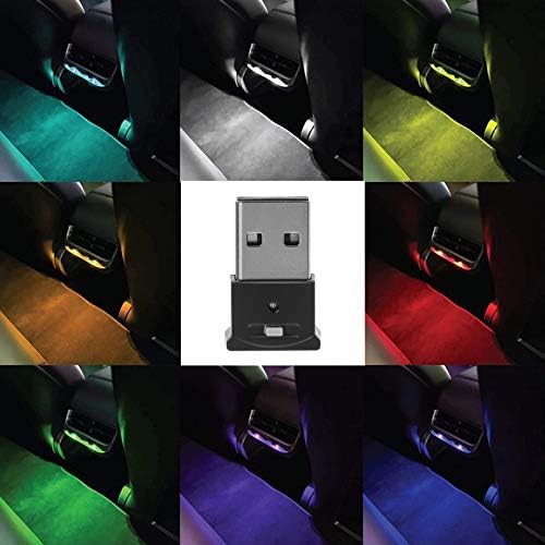 VICASKY LED Decor USB Автомобилна Лампа За Атмосфера в Интериора, Led Околното Осветление, нощна светлина и Декоративна Лампа за Украса на Автомобила, Led Нощни Лампи