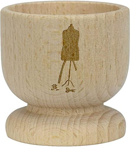 Дървена чаша за яйца Azeeda Манекен шивачки (EC00022777)