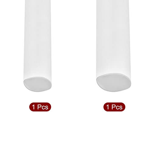 Комплект Термоусадочных тръби MECCANIXITY 2: 1 8 мм и 10 мм 3,3 фута 16 фута Бяла Защита на Изолация за Електрически Кабели Кабели