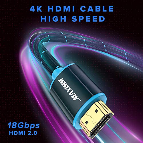 Кабел HDMI 4K, HDMI 2.0, 1 фут, Сертифициран 18 Gbit/s, 4K @ 60 Hz, високоскоростен достъп до Игралната кабел HDMI, 4K Кабел, 20 опаковки, е в списъка на UL