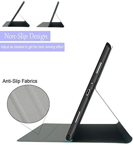 Galaxy Tab A7 Lite 8,7 См 2021 Калъф SM-T220/225, Feams Тънък, Лек Калъф-книжка със стойка от Изкуствена кожа, Мека делото от TPU за Samsung Galaxy Tab A7 Lite 2021 Tablet, Лилаво Градина