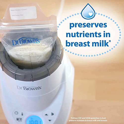 Нагревател кърма и шишета на Д-р. Brown ' s Milk Spa с антиколиковыми опции + Тесни бебешки бутилки 4 грама / 120 мл, с соской за забавяне на потока на ниво 1, 4 опаковки, 0 м +