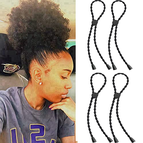 MILAMIYA Афро-Завязки като буен опашката, лента за коса с Регулируема дължина, за Естествена Къдрава Коса, Дълга Мека Превръзка на Главата, Завязки за Жени, Дебели, Буйн?