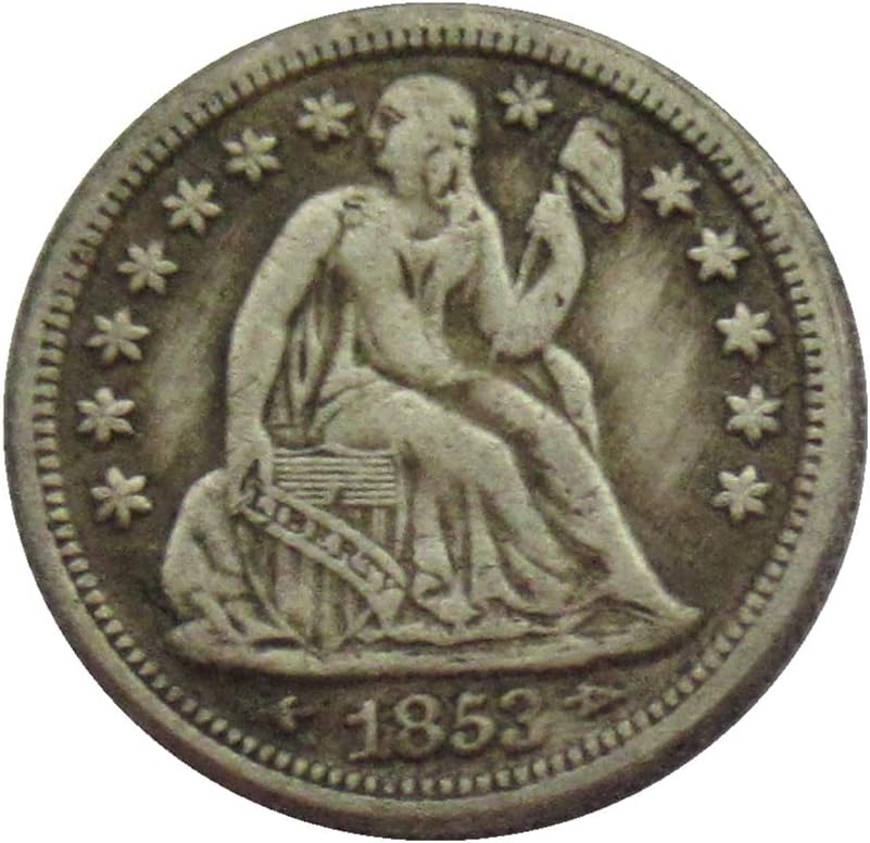 Американски Флаг 10 Цента на 1853 Година, сребърно покритие Копие на Възпоменателни монети