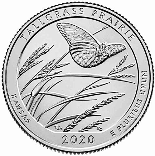 Национален парк на САЩ 2020 г., 55-i S-Версия на Паметника Higher Grassland Park Мемориал Монета е от колекцията на CoinCoin