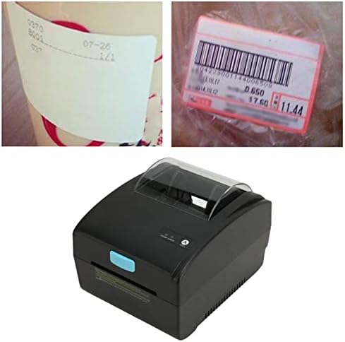 Принтер за етикети Shanrya, Интелигентен Телескопична Лек Термопринтер етикети 80 мм за офис (штепсельная щепсел САЩ)