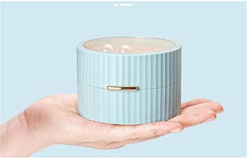 Малка кутия за съхранение на бижута Преносима кутия за бижута Мини-Ковчег за бижута 2-Слойная Кутия за съхранение на бижута (Цвят: C размер: 92x100x57 мм)