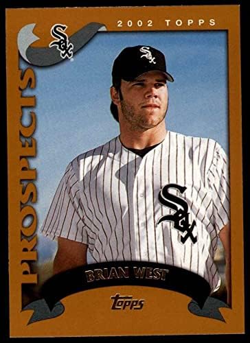 2002 Topps # 153 Т Брайън Уест, Чикаго Уайт Сокс (бейзболна картичка) Ню Йорк /Mount Уайт Сокс