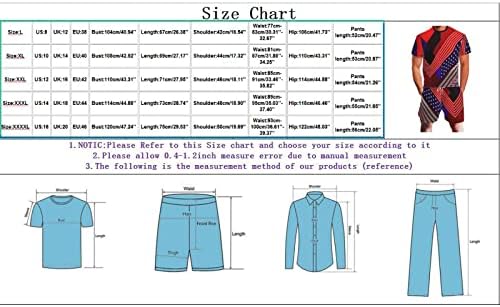 Летни Работни Ризи за Мъже, Летен Свободен Костюм, Цифров Деня на Независимостта, 3D Ежедневни Спортни Мъжки Печат, Младите Мъже