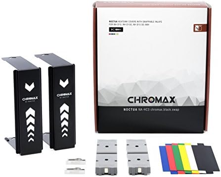 Noctua NA-HC3 chromax.Черен.работа на смени капачката на радиатора за NH-D15, NH-D15S и NH-D15 SE-AM4 (черен)