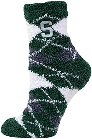 donegal bay DB Fan Gear Michigan State Spartans NCAA Argyle Пухкави Чорапи За Сън