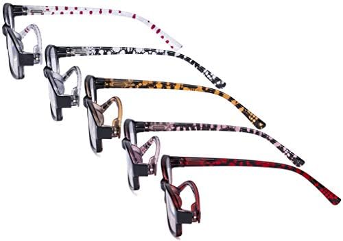 Дамски очила за четене на компютър Eyekepper от 5 опаковки с дужками на точки за жени + 1,25