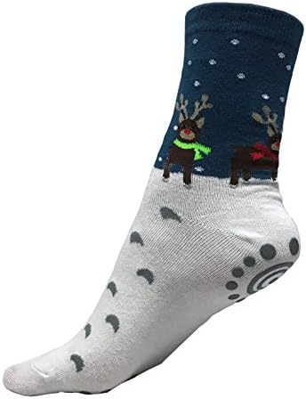 Нескользящие Чорапи YogiSocks Holiday Grip Опаковка от 4 Чорапи за Йога, Пилатес, фитнес зала Bikram Hospital за жени