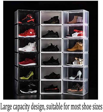 кутия за съхранение на обувки, без лента, Компактна Кутия за съхранение, Прозрачен шкаф за обувки, Модерен (Цвят: прозрачен размер: 1 бр.)