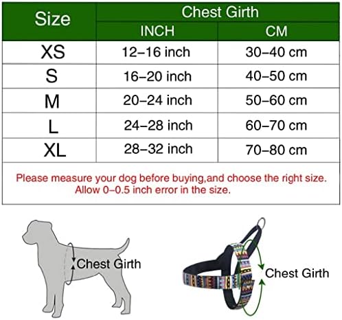 Универсална Шлейка за домашни кучета без напрежение с Регулируема окраската За Разходки на кучета Малки и средни по размер (Цвят: A Размер: M)