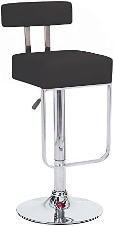 Модерен Дом Блок Модерна стойка с регулируема височина /Бар стол (Черно женско биле)