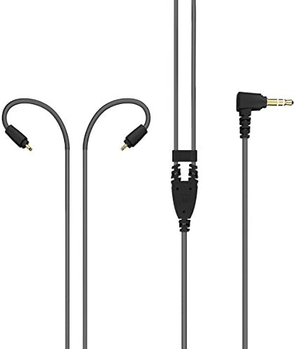 Разменени на кабел за слушалки MEE audio серия MX PRO и M6 PRO с вграден микрофон и дистанционно управление (черен)