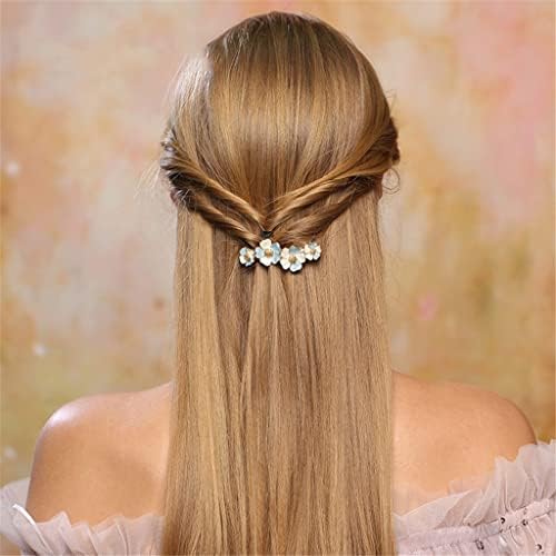 Шнола за коса N/A Pearl Series с флорални дума, скоба за коса в задната част на главата, Шнола за темперамент, шапки, Странично оттичане скоба (Цвят: A, размер: Един размер)