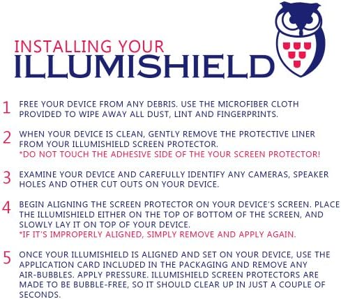 Защитно фолио ILLUMISHIELD, съвместима с LG 840G (Tracfone, Straight Talk) (3 опаковки), Защитно фолио Clear HD Shield за предпазване от мехурчета и пръстови отпечатъци от PET-фолио