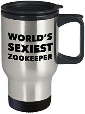 HollyWood & влакното наблизо Zookeeper Gifts - Най-Секси В света Чаша С изолация от неръждаема Стомана За пътуване, Чашата за Кафе