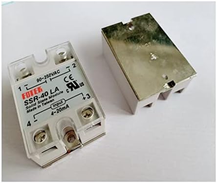 EXCEI SSR-10LA SSR-25LA SSR-40LA SSR-50LA SSR-60LA SSR-80LA solid state relay модул с пластмасов капак за управление от 90-250 ac до 4-20 ma (Типоразмер: SSR-80LA)