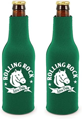 Официално Лицензиран Костюм за бутилки Rolling Rock Неопреновый Охладител за бира Huggie джоб с ръкав (2)