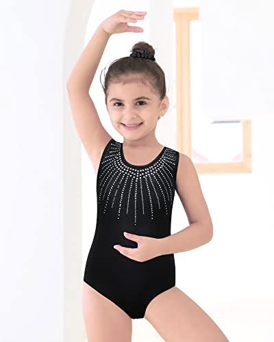Гимнастически Трика BAOHULU за Момичета с Блестящи Накити, Детски Спортни дрехи за Танци