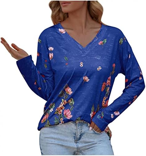 Дамски Блузи с Дълъг ръкав, Риза с Дълъг ръкав, Hoody, Топ, Дамски Блузи, тениски с Принтом Размер Плюс, Пролет-Есен Върховете