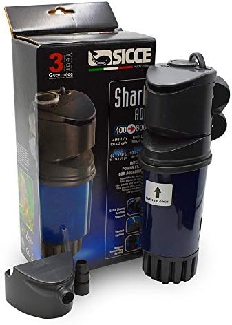 Вътрешен филтър SICCE Shark ADV 600 за прясна и морска вода, за използване под вода | 158 г/ч