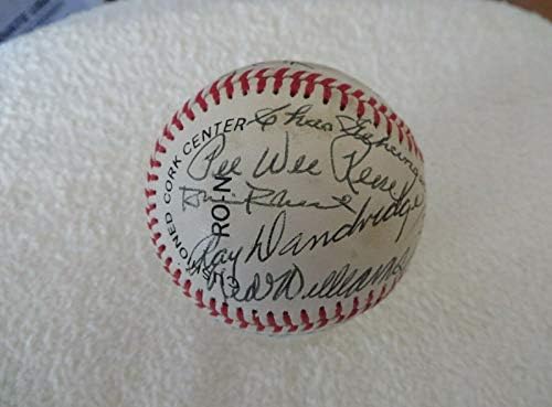 25 Хофер подписа договор с бейсболистом NL Тед Уильямсом Бэнксом, Дики Гомесом, Музиалом Ризом + 19 бейзболни топки с автографи на JSA
