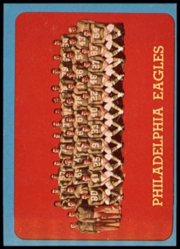 1963 Topps # 121 Игълс Отбор на Филаделфия Ийгълс (Футболна карта) БИВШ Игълс
