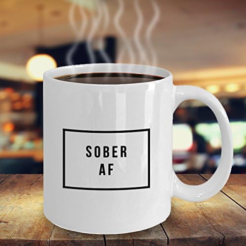 Чаша Sober AF - Подаръци за бгв - Подаръци за възстановяване на 11 грама. Разумната Чашата За Кафе