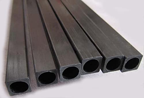Квадратни Тръби от въглеродни влакна 10x10x8,5x200 mm, Вътрешна Кръгла (диаметър 8,5 mm), Пултрузионные Пръти, изработени От Въглеродни влакна 4 бр.