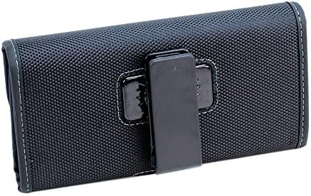 BNY-БЕЗЖИЧЕН калъф, съвместим за LG G6, G5, G4, K10, K8, K7, Здрав найлонов калъф с магнитна закопчалка, кобур с превръщането клипс за колан (телефон с Otter Box Defender / батерията или дебел калъф)