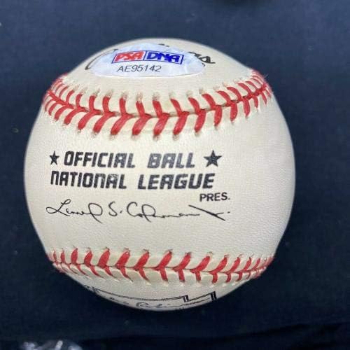 Ърни Банкс 17/53 септември дебютира в МЕЙДЖЪР лийг бейзбол с подпис на бейзболен PSA / Бейзболни топки С ДНК-автограф