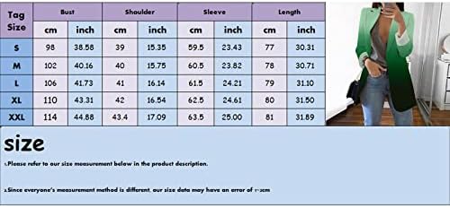 Жена Случайни Елегантен Сако с Дълъг Ръкав, Яке Плюс размери, Однотонная Работна Негабаритная Офис Яке, Сако, Зима