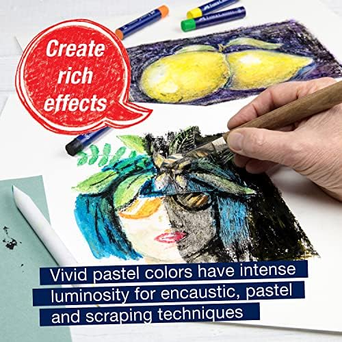 Цветни моливи Faber-Castel FC127024 Creative Studio за живопис с маслени пастели (24 опаковки), Асорти