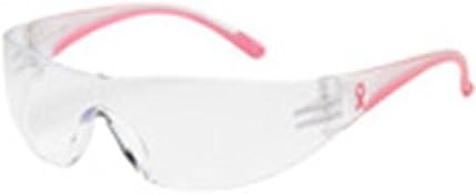 Защитни очила без рамки Eva 250-10-0900 с Прозрачен /Розов Виском, Прозрачни лещи и покритие против надраскване