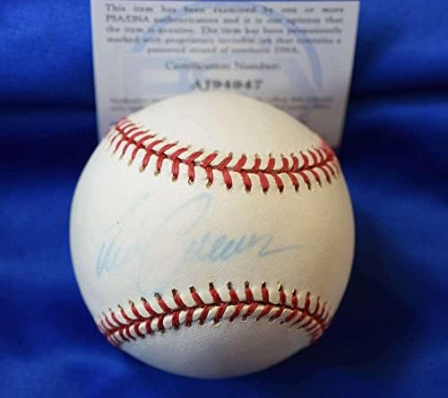 ДНК PSA Тим Крюса С Рядка Автограф на Националната лийг Бейзбол с Автограф ONL - Бейзболни Топки С Автографи