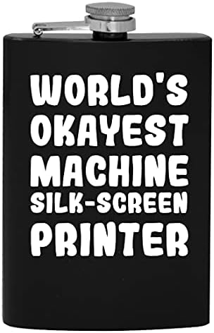 Най-сигурният в света шелкотрафаретный принтер - 8 грама, на колба със спирт за пиене